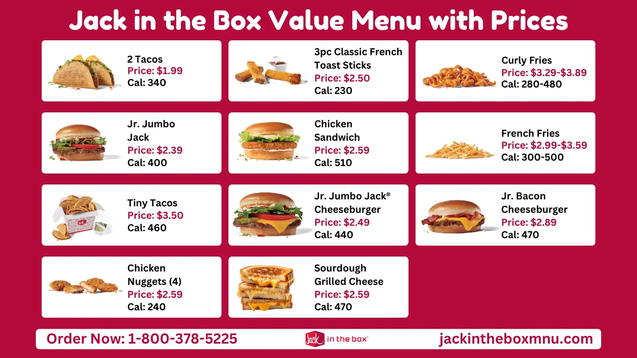 jack in the box value menu