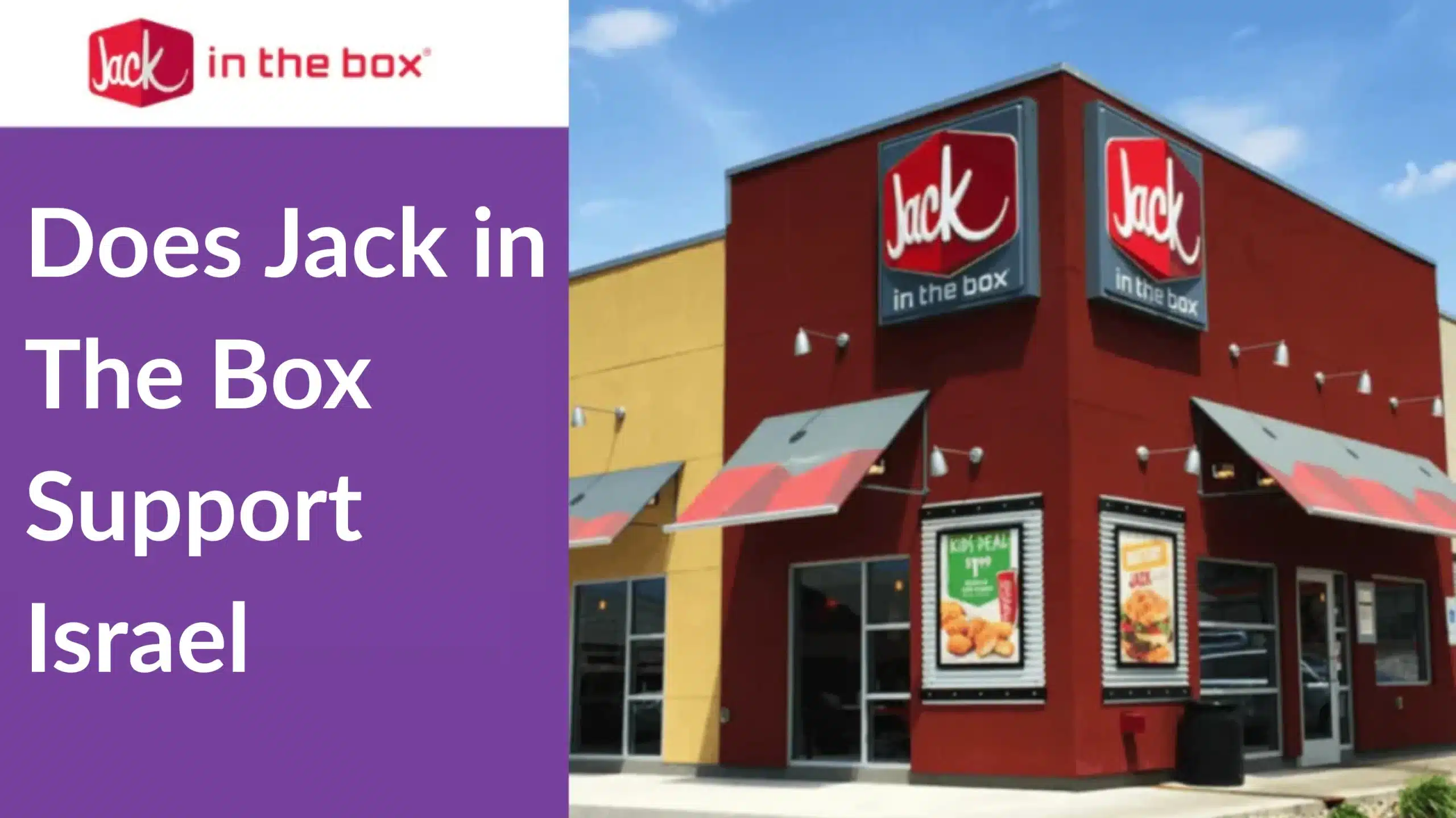 Does Jack in The Box Support Israel